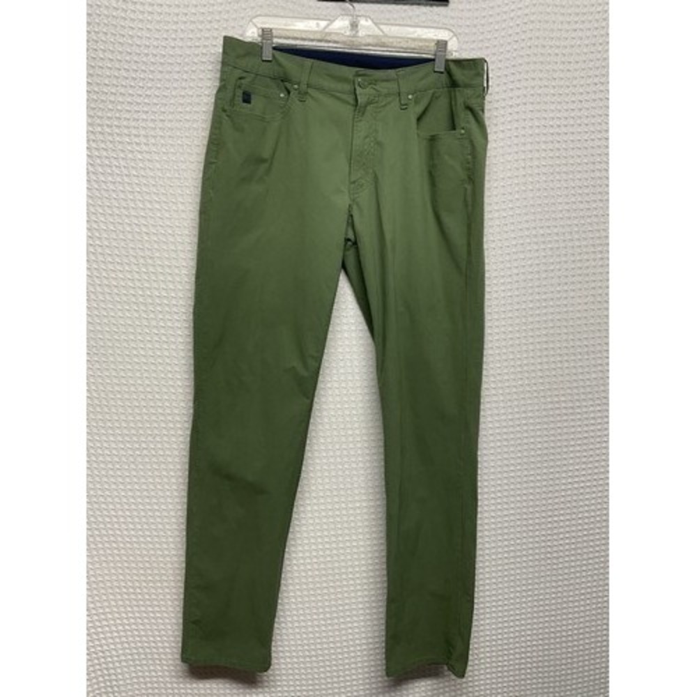 Vineyard Vines On The Go Cypress Green Slim Leg Chino Pants Men 34x34 Vietnam